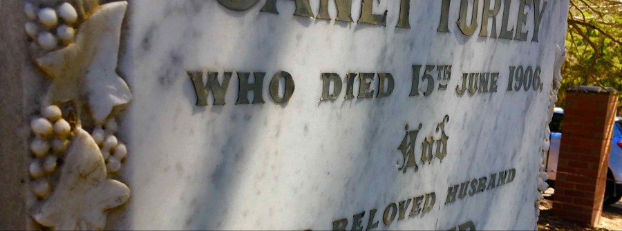 a tombstone from 1906